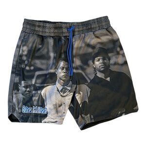 Boyz N The Hood Shorts Size XL Mesh Ice Cube Cuba Gooding All Over Shoe Palace